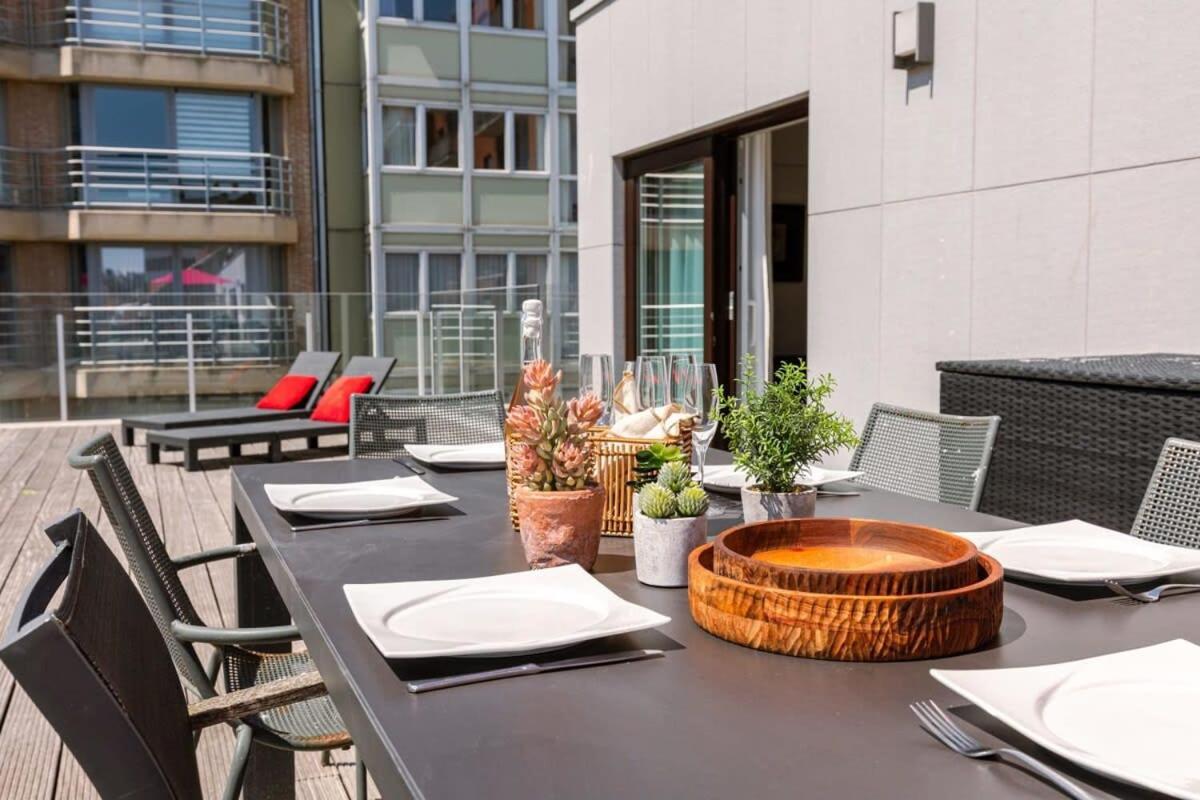 Huswell - Sunny Apartment In Knokke-Heist With Big Terrace Exteriör bild